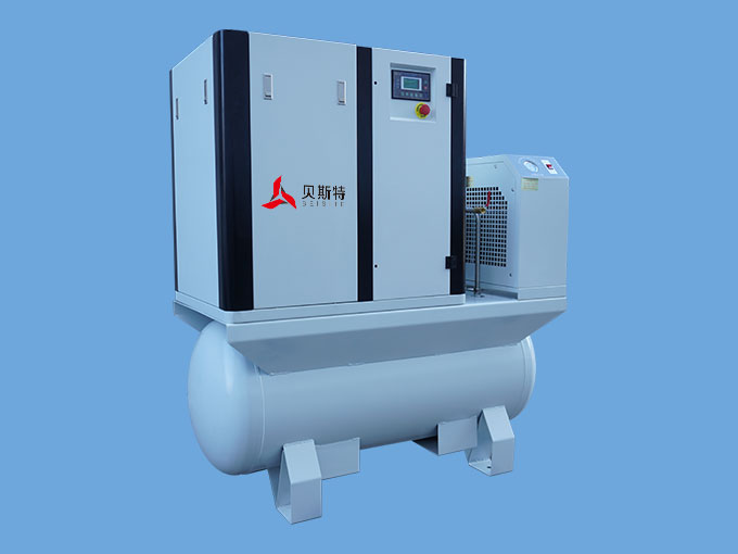 Intermediate configuration-Laser cutting integrated air compressor